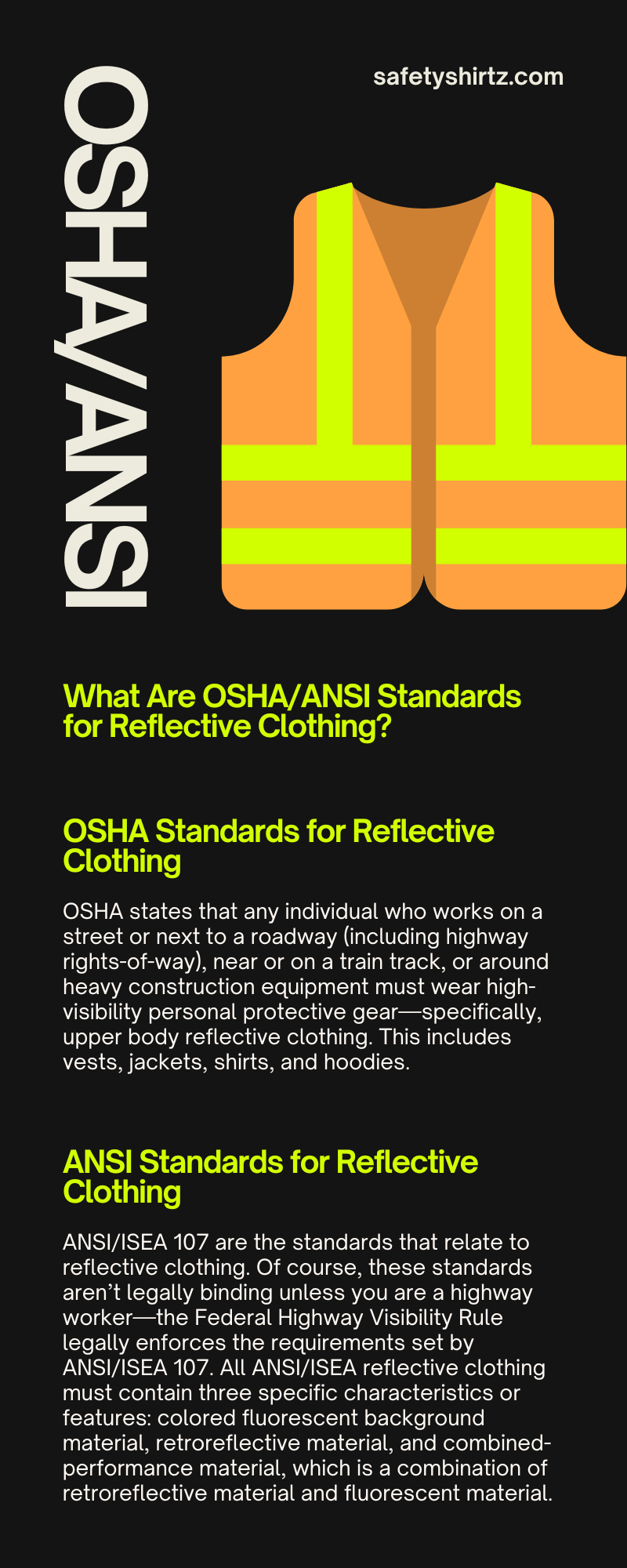 What Are OSHA/ANSI Standards for Reflective Clothing?